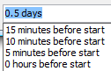 Relative reminders in Outlook 2007