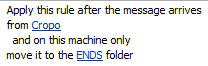 Customized email rule in Outlook 2007