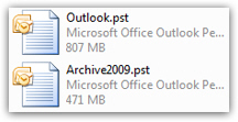 PST Files in Outlook 2007