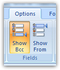Show Bcc field in Outlook 2007