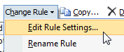 Edit a duplicate email rule in Outlook 2007