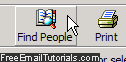 Find people tool in Outlook Express address book