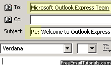 Standard email response in Outlook Express
