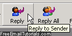 The "Reply to Sender" button in Outlook Express