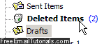 Automatically empty Deleted Items folder in Outlook Express