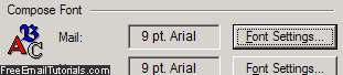 Default compose font settings in Outlook Express