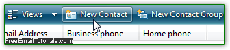 Manually create Contacts in Windows Vista