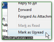 Manually mark emails as Read / Unread