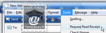 Request a read receipt in Windows Mail