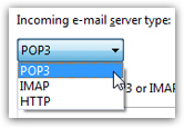 Use POP3 server type for Yahoo! Mail