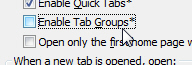 Disable color group tabs in Internet Explorer