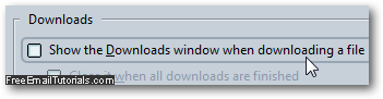 Hide and stop the file download confirmation window in Firefox