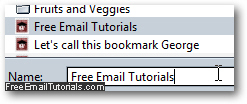 Rename bookmarks from the Firefox Bookmark Manager (Library)