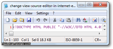 Use a new programming editor to view source in Internet Explorer 8
