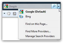 Change search engine in Internet Explorer 8 or Internet Explorer 7