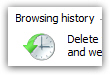 Delete your browsing history in Internet Explorer