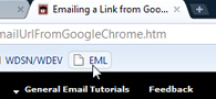 Send an email link from Google Chrome