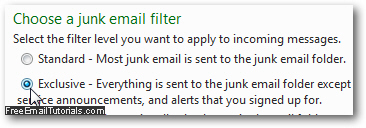 Block all email messages from your Windows Live Hotmail inbox by unauthorized users