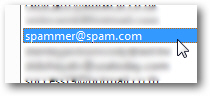 Block an email sender and check your Hotmail blocked list