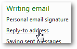 Change your reply-to email settings in Hotmail