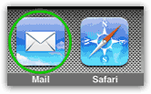 Launch iPhone Mail to test your Hotmail account