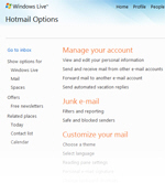 Configuring Hotmail