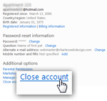 Close your Hotmail account