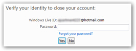 Delete Hotmail account