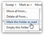Mark all Hotmail emails as Read inside a folder