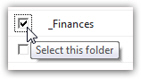 Select the Hotmail folder you want deleted