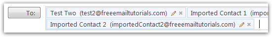 Expanded contact category in Hotmail