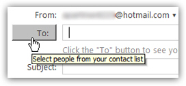 Hotmail tip: view your entire list of contacts with a single click