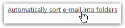 Manage your email rules in Hotmail