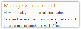 Send and receive emails from Hotmail using other email accounts