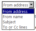 Hotmail filter rule 1
