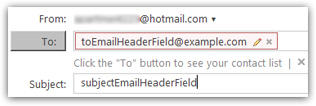 Common email headers in Hotmail