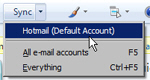 Check for new Hotmail emails inside an email program