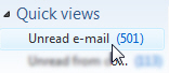 Sort Hotmail emails by unread