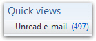 Show only unread Hotmail emails