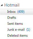 Your Hotmail.com inbox in Windows Live Mail