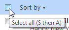 Select all emails in your inbox