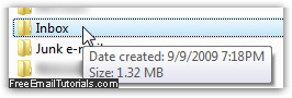 Calculate your Hotmail.com inbox size