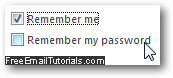 Automatically fill in the email address and leave Hotmail password blank