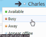 Change Windows Live Messenger status from Hotmail