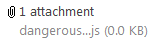 Hotmail blocked an suspicious email attachment