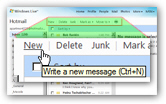 Create a new Hotmail message