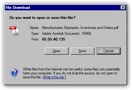 Downloading an email attachment