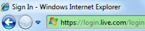 Secure Hotmail Sign in URL with extended SSL