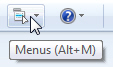 Clique no botão de menu no Windows Live Mail