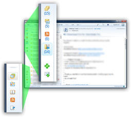 Hidden minimized Folder Pane in Windows Live Mail